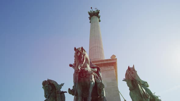 Low angle view of the Millennium Monument alt