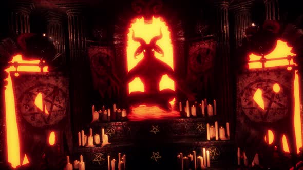 Goat Demon Baphomet VJ Loop