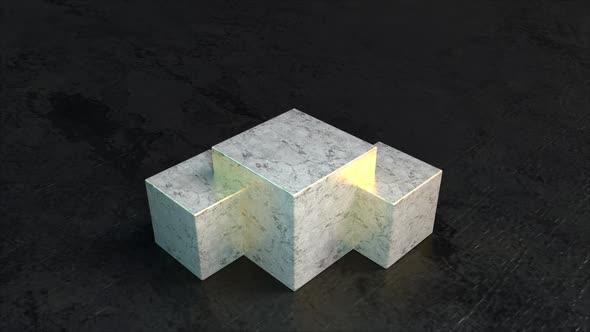 Marble Geometric Pedestal alt