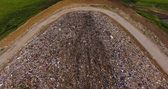 Large Garbage Mountain a City Dump alt