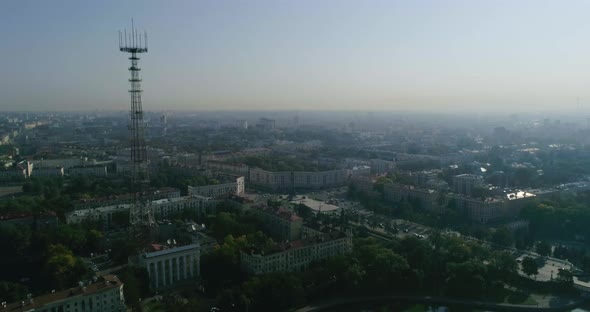 Morning in Minsk City Center Capital of Belarus