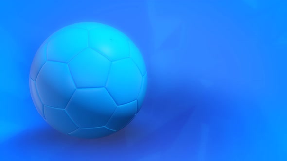 Blue Soccer Ball Background 4K
