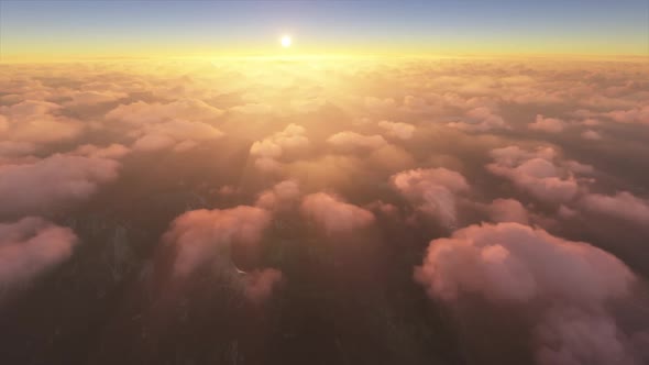 View of fog from above