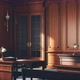Interior Of An Empty American Courtroom - VideoHive Item for Sale