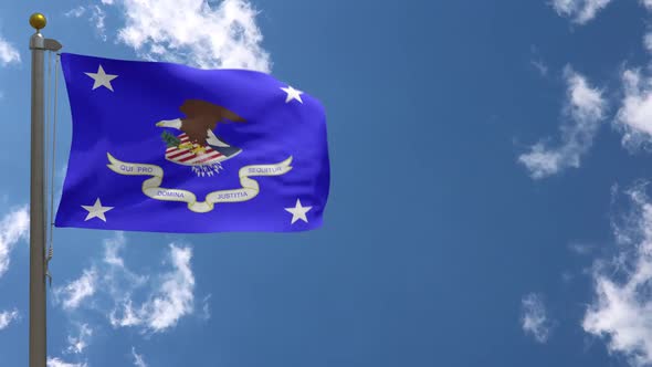 United States Attorney General On Flagpole alt