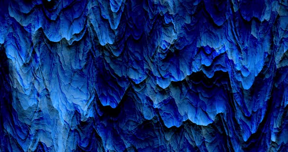 Abstract dark blue twisted animation.Abstract liquid background motion graphic.