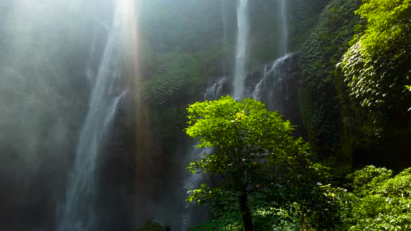 Panning Across a Waterfall