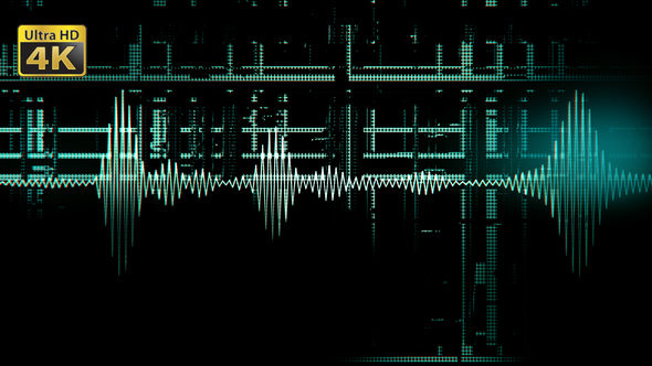 Cinematic Glitch Audio Waves alt