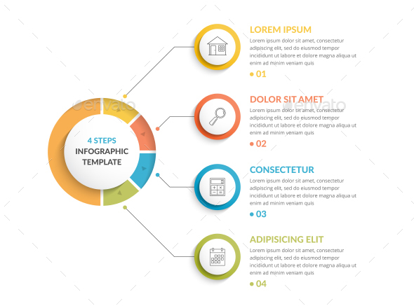 4 Steps Infographics - Infographics