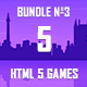 5 HTML5 Games + Mobile Version!!! BUNDLE №4 (Construct 2 / CAPX) - 50