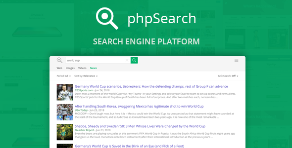 phpSearch - Search Engine Platform - CodeCanyon Item for Sale