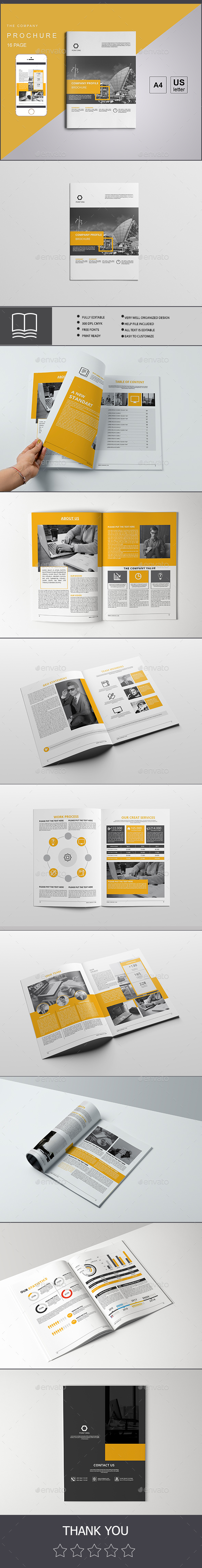 Company Profile - Brochures Print Templates