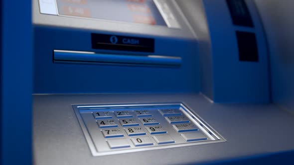 The ATM  is used by bank customers to withdraw money and check account ballance.