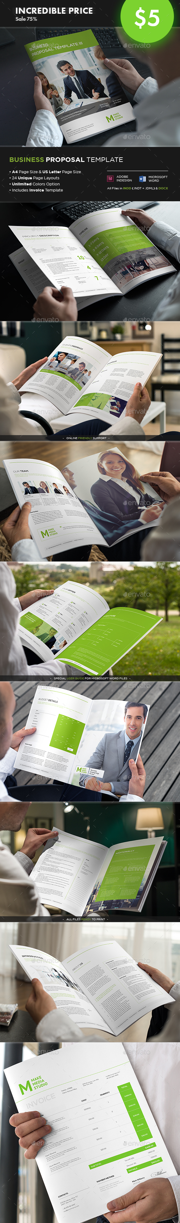 Business Proposal Template III - Proposals & Invoices Stationery