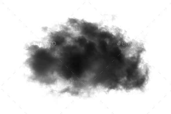 Black clouds or smoke on a white background Stock Photo by sommai |  PhotoDune