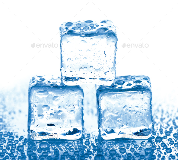 ice cube on white background Stock Photo by sommai | PhotoDune