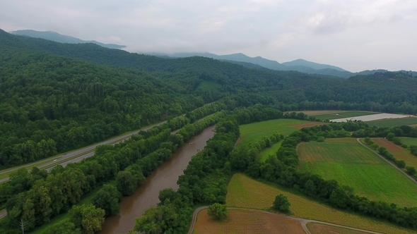 Great Smoky Mountains Areal View