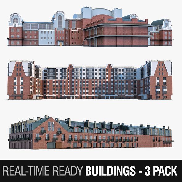 Residential Buildings Collection - 3Docean 22237853