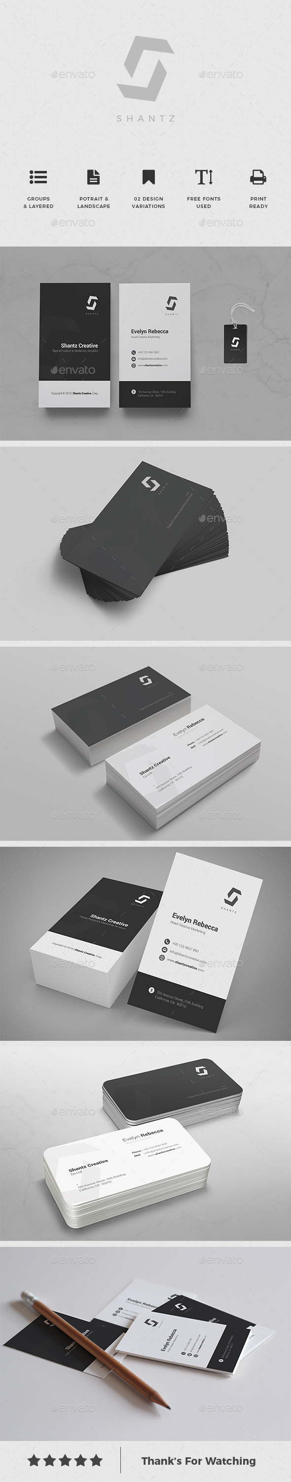 Minimalist Business Card Vol. 08 - Business Cards Print Templates
