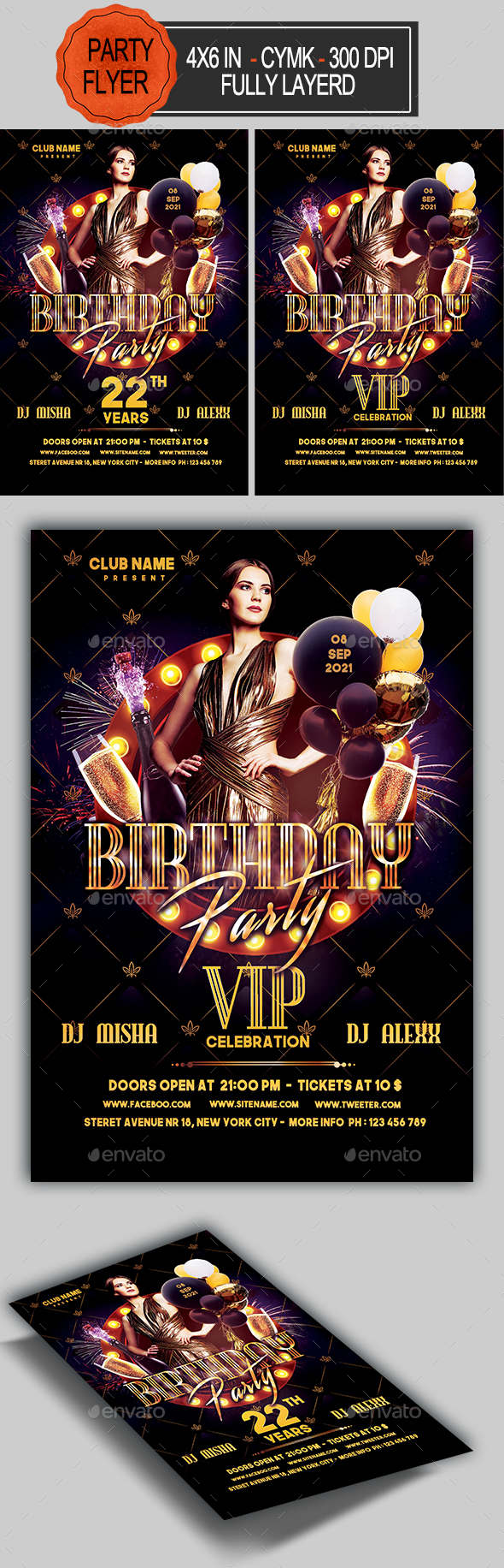 Birthday Flyer - Clubs & Parties Events