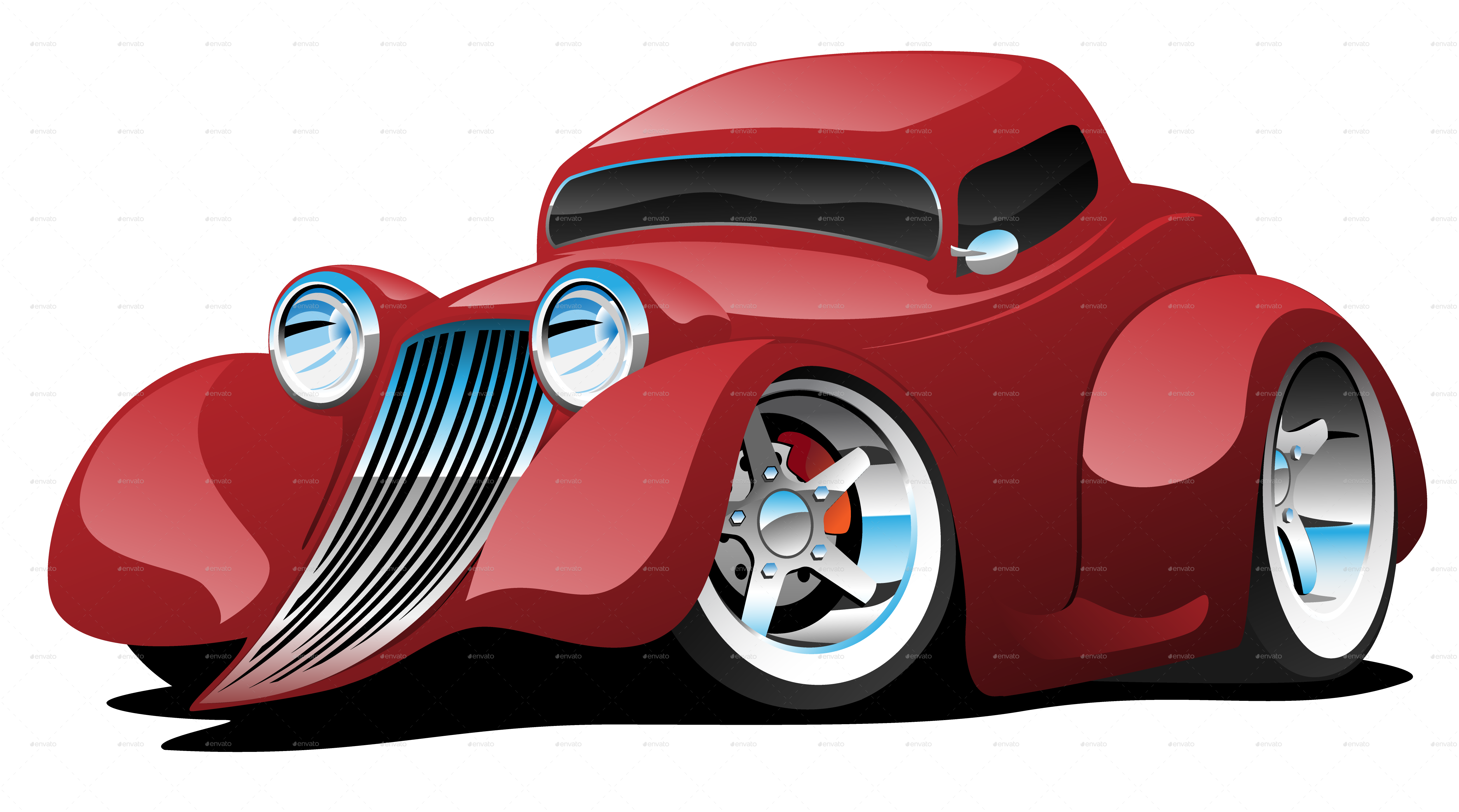 Red Hot Rod By Jeffhobrath Graphicriver