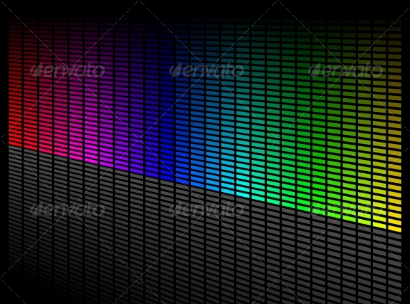 Vector digital equalizer - Backgrounds Decorative