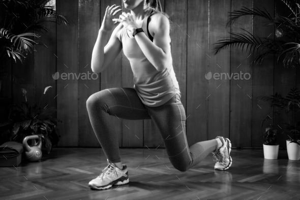 High-intensity interval training workout Stock Photo by microgen | PhotoDune