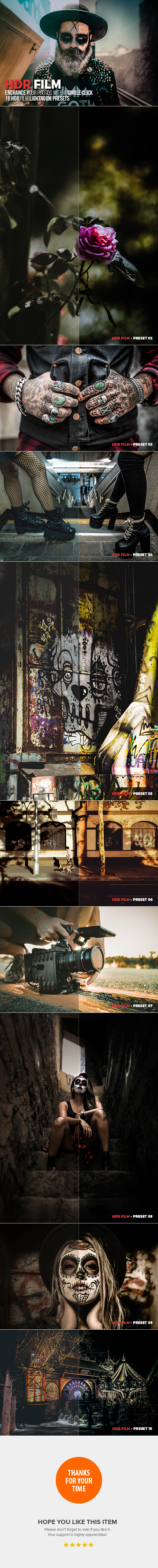 10 HDR Film Lightroom Presets - HDR Lightroom Presets