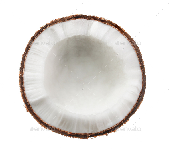 Coconut. Half isolated on white background Stock Photo by sommai | PhotoDune