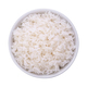 Rice in a bowl on white background
