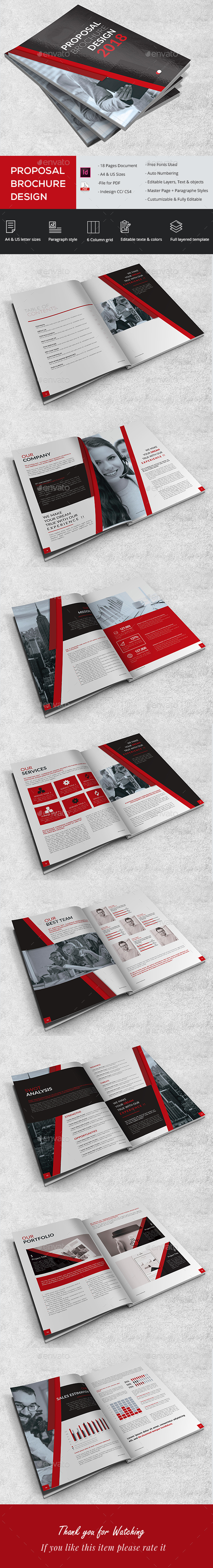 Proposal Brochure Design - Brochures Print Templates