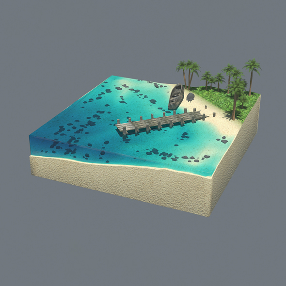 Cube Beach - 3Docean 22255656