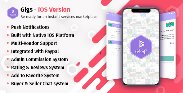 Gigs (Services Marketplace) - iOS Version - CodeCanyon Item for Sale
