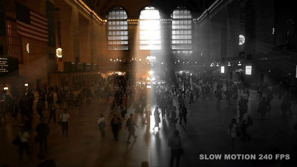 Grand Central Station New York  Slow Motion