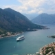 Aerial Beautiful View of Kotor Bay. Cruise Ship Docked in Beautiful Summer Day. . - VideoHive Item for Sale