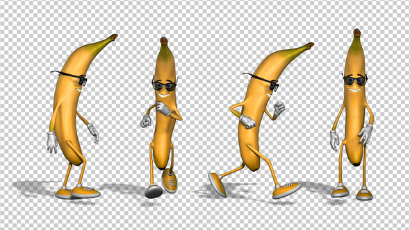 Banana - Walk And Run Cycle (4-Pack)