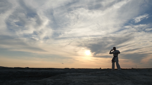 A Man in a Kimono Trains His Hands alt