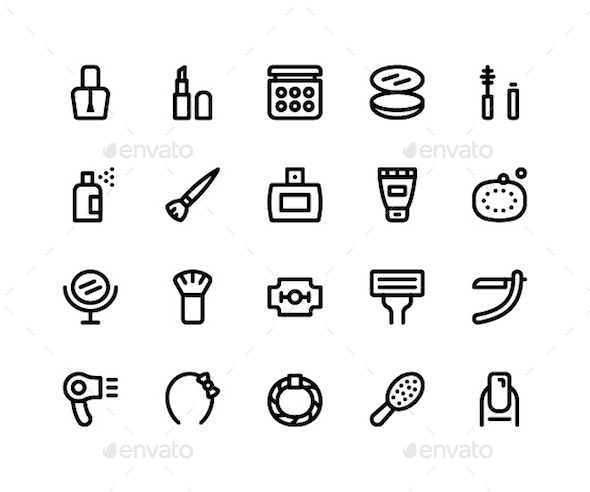 Beauty Line Icons - Icons