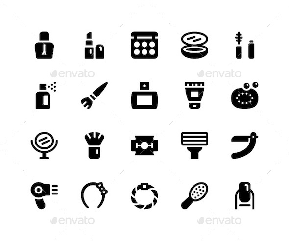 Beauty Glyph Icons - Icons