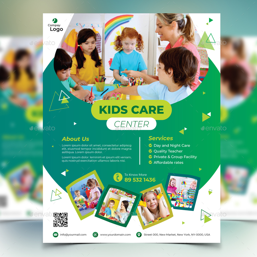 Kids Care Flyer, Print Templates | GraphicRiver