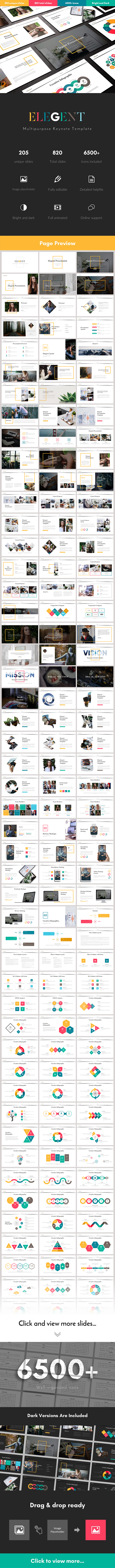 Elegent Multipurpose Keynote Template - Business Keynote Templates