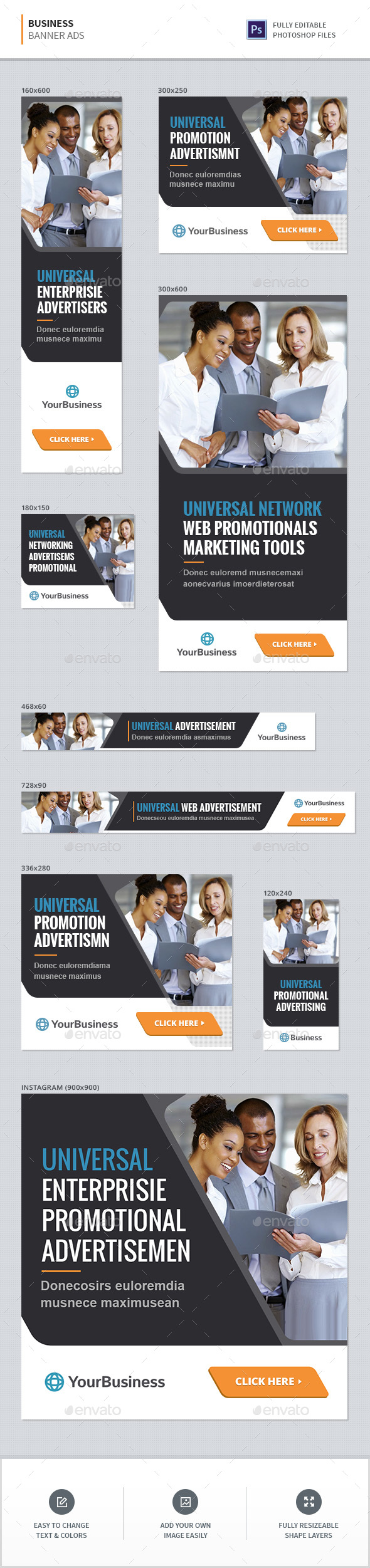 Business Banners - Banners & Ads Web Elements