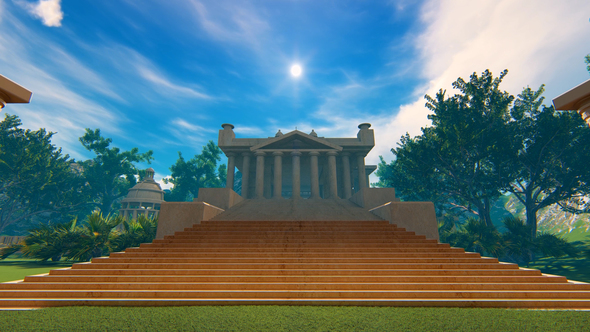 Ancient Temple Back