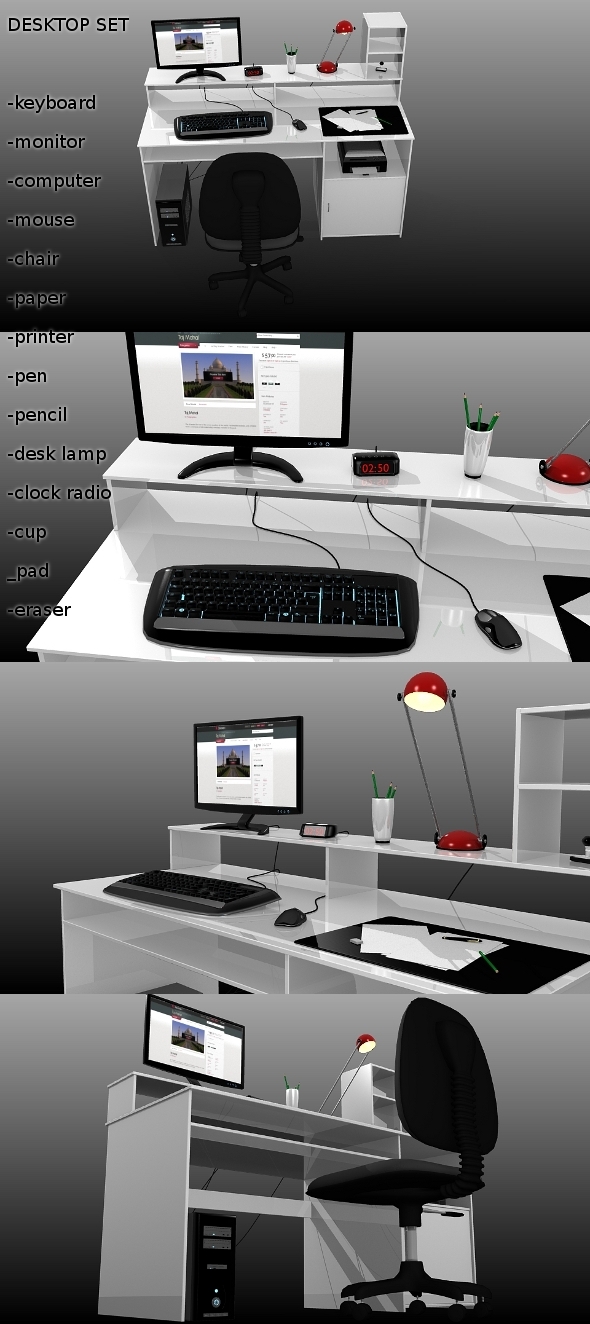 Desktop Set - 3Docean 81454
