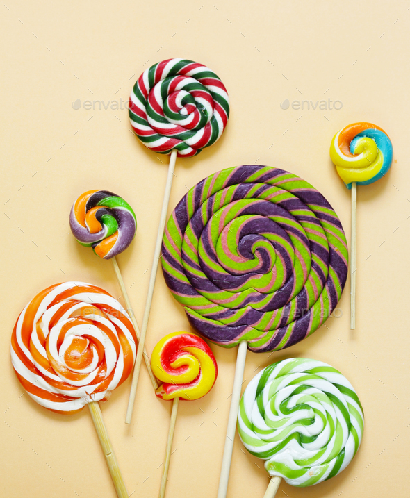 erectie galop dynamisch Colorful Lolly Pop Candy Stock Photo by Dream79 | PhotoDune