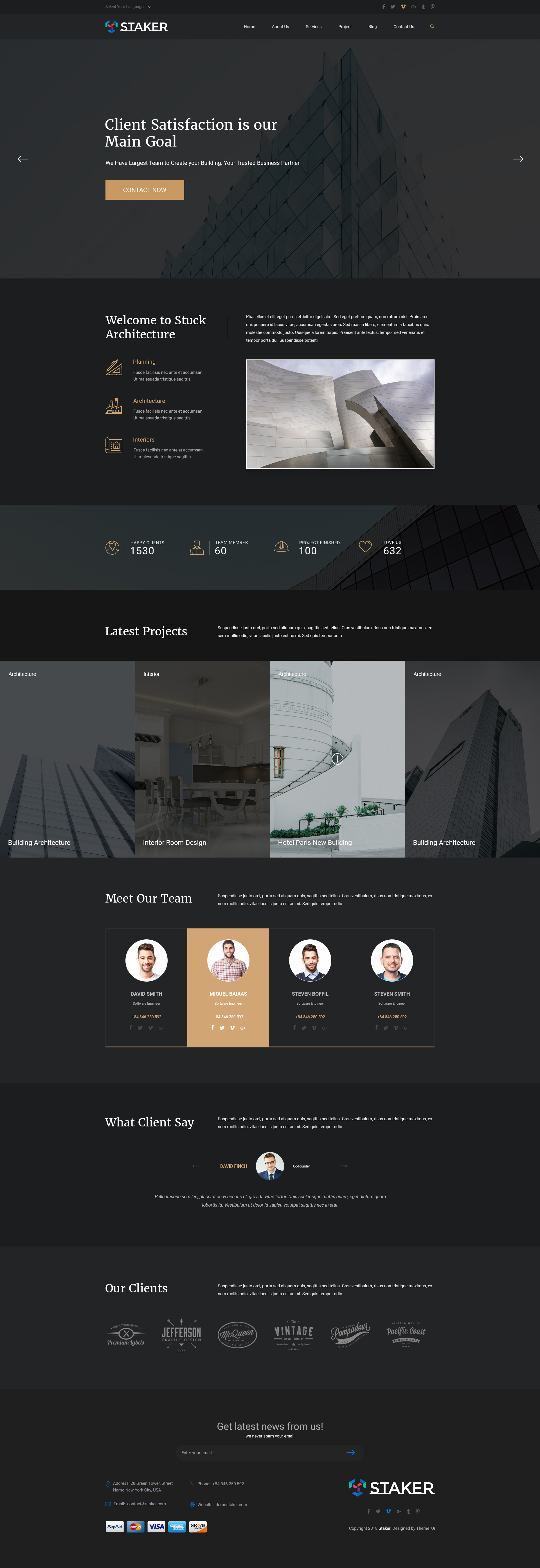 Staker - Creative Agency, Landing Page & Multipurpose PSD Template by ...