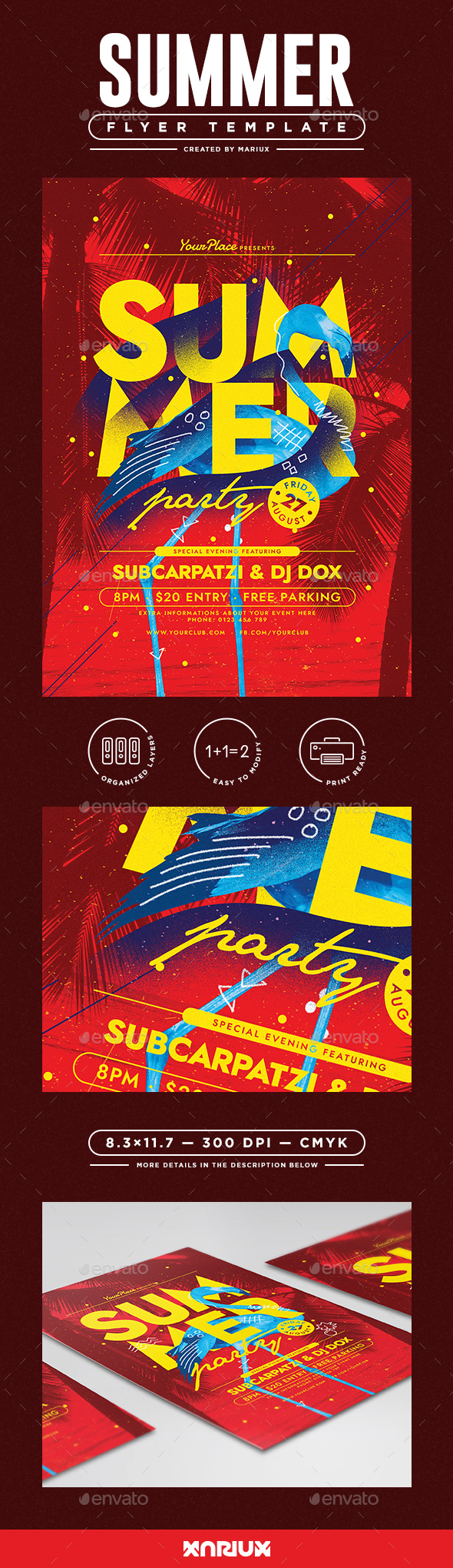 Summer Flyer/Poster - Clubs & Parties Events