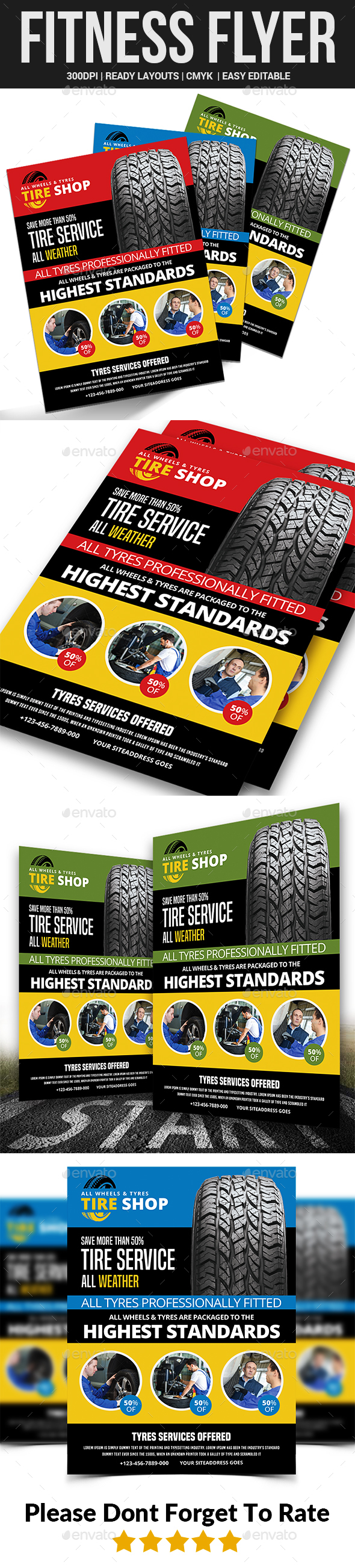 Tires Services Flyer - Commerce Flyers