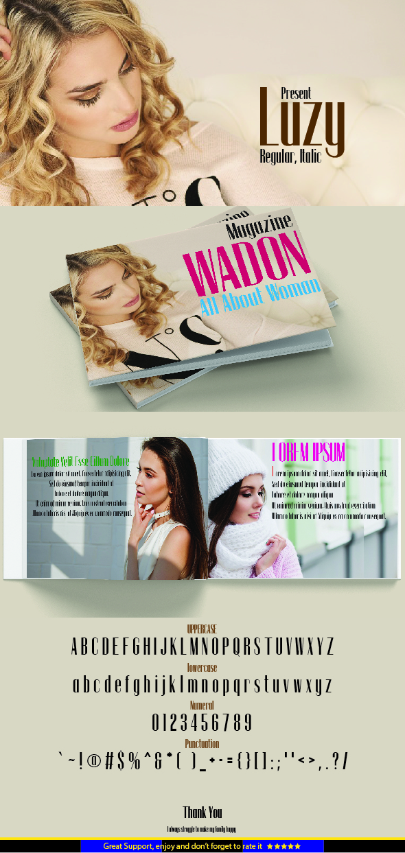 Luzy - Sans-Serif Fonts