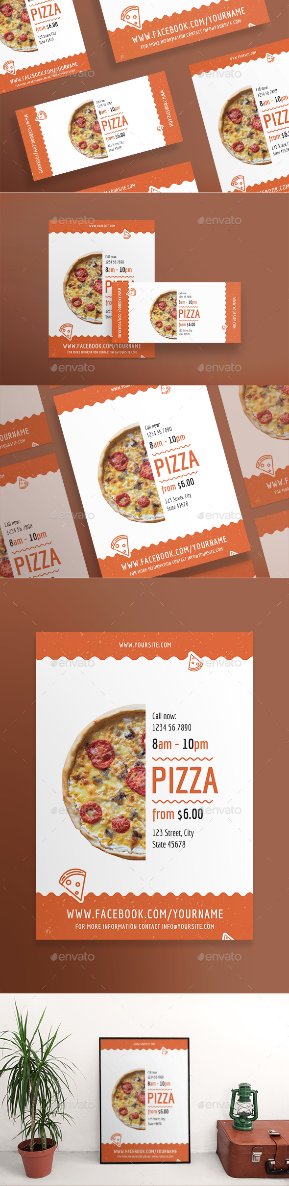 Tasty Pizza Flyers - Restaurant Flyers